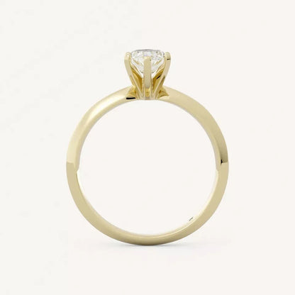 Solitaire Lab Grown Ring 1.00 Ct G VS2 Marquise Diamond Engagement Ring 14k Gold