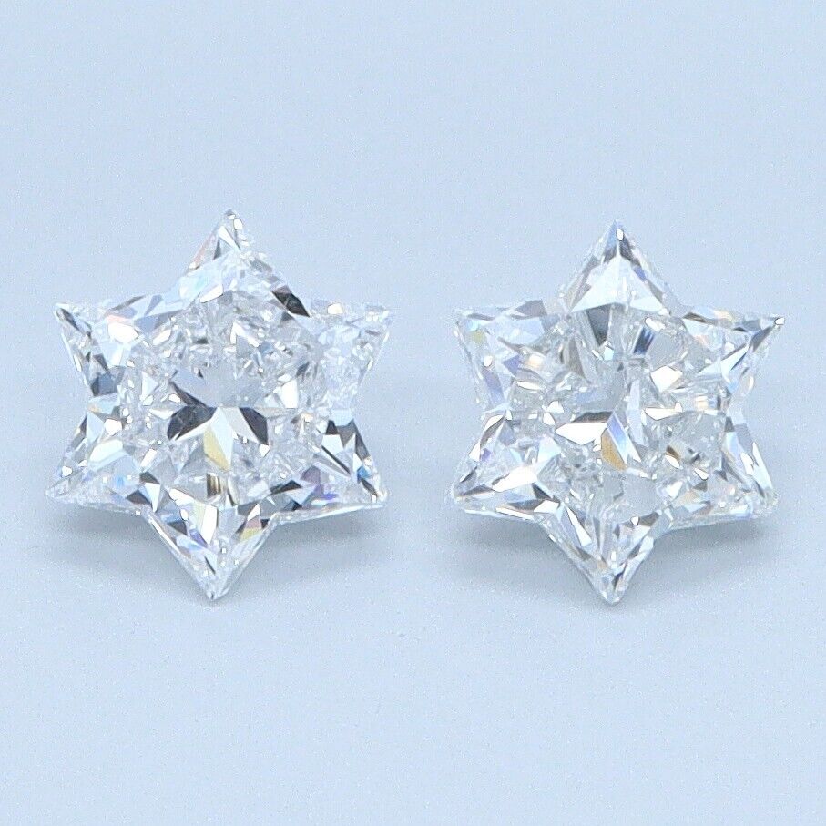 Star Pair 0.91 Ct E Color VS1 Clarity Loose CVD Diamond Best for Jewelry Making