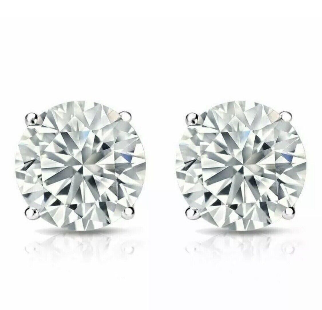 Trending Lab Created HPHT VVS-VS White Gold 1 CT to 2 CT 14K White Gold Studs