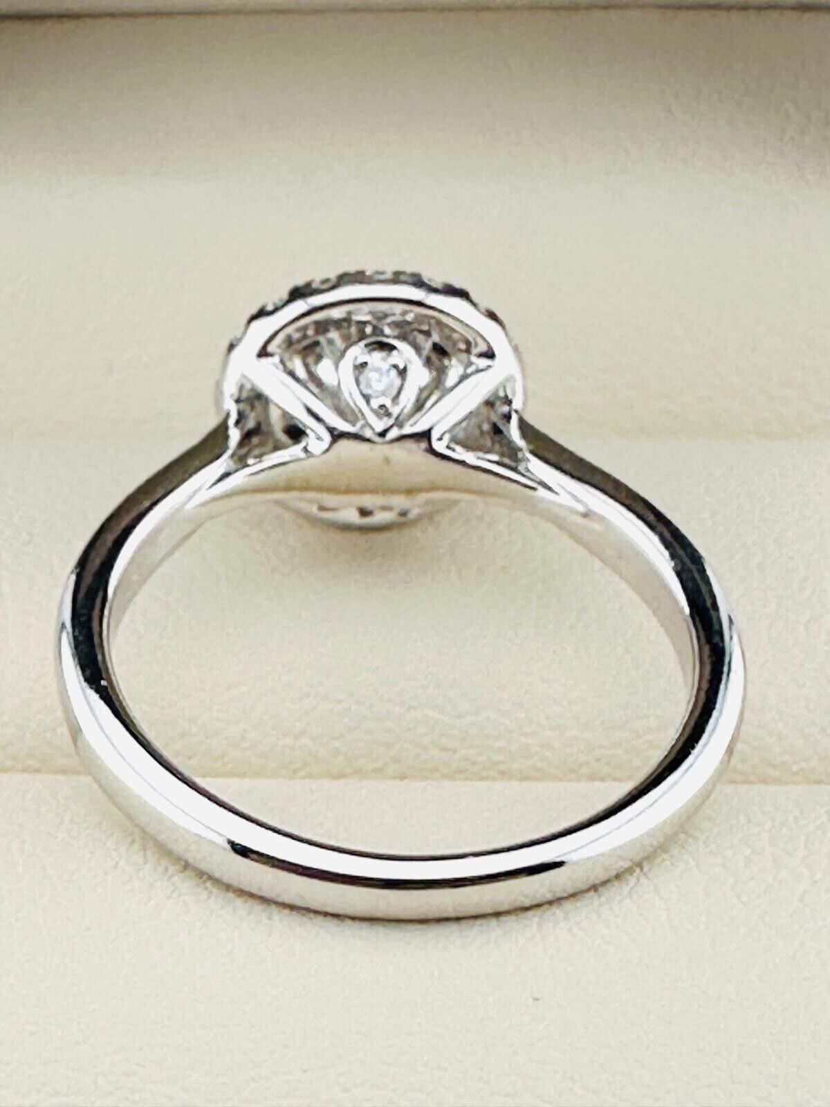 1.01 Ct ROUND F VS2 Lab Grown CVD Diamond Engagement 14K Gold Ring Size 5.5