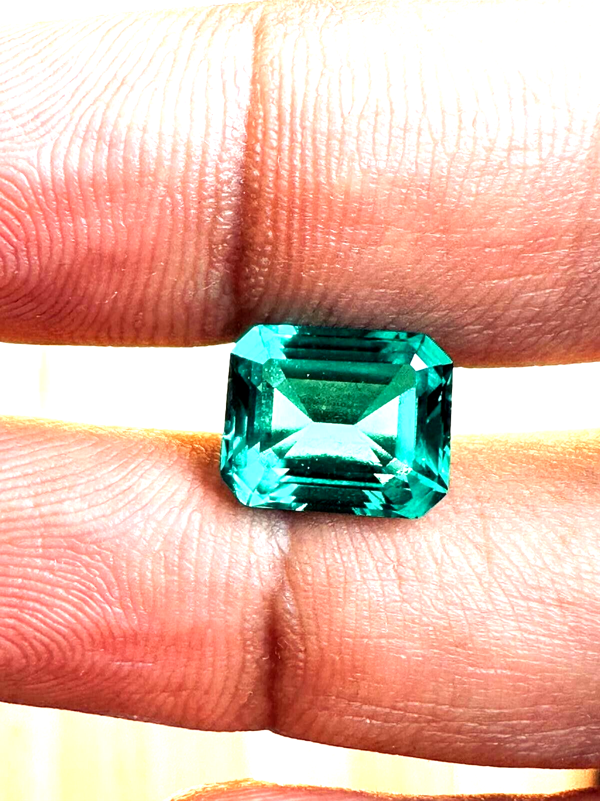 Lab Grown Loose Columbian 4.38 Cts Emerald GIA Certified With Free Shipping