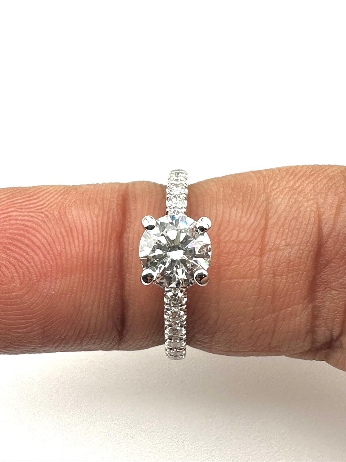 1.01 Ct OVAL E VVS2 Lab Grown CVD Diamond Engagement 14K Gold Ring Size 6.25