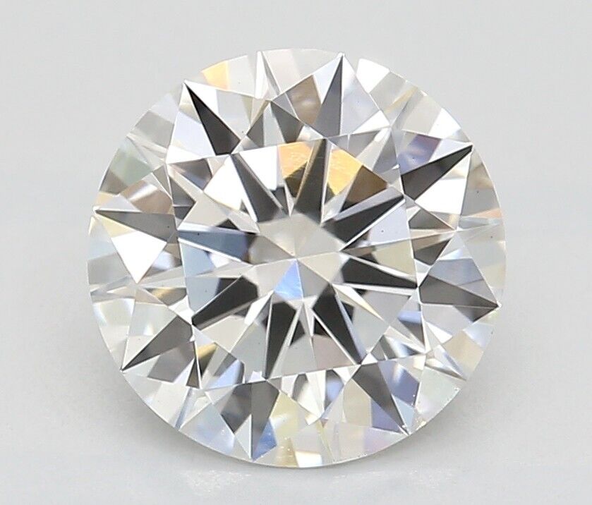 ROUND Cut Lab Grown 6.02 Cts IGI Certified CVD Diamond F Color VS2 Clarity STONE
