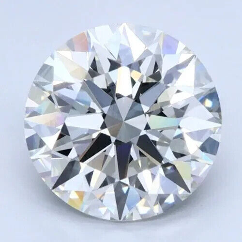 ROUND Cut 4.24 Ct Lab Grown IGI Certified CVD Diamond H Color VS2 Clarity