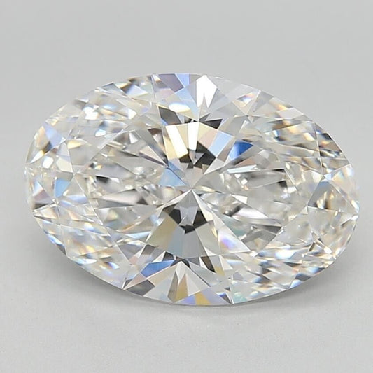 Lab Grown CVD Diamond 4.30 Cts OVAL Cut F Color SI1 Clarity IGI Certified