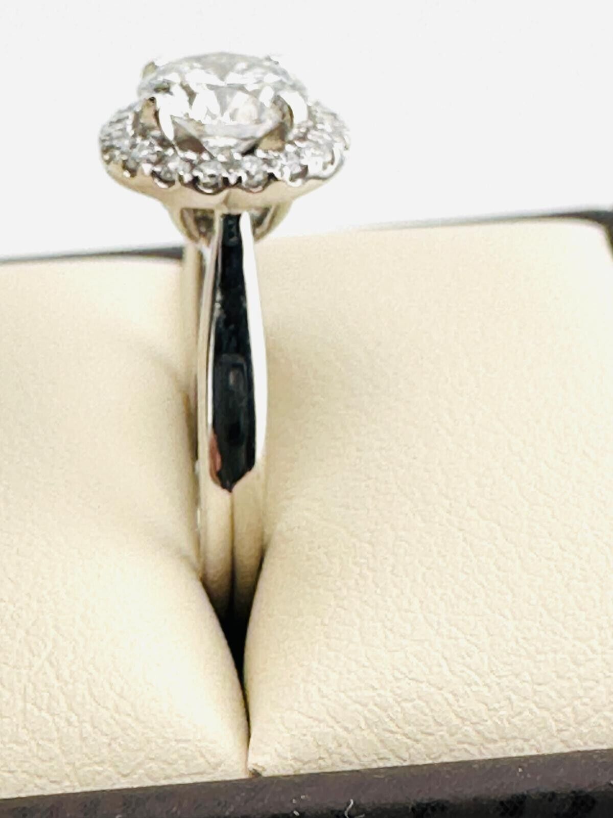 1.01 Ct ROUND F VS2 Lab Grown CVD Diamond Engagement 14K Gold Ring Size 5.5