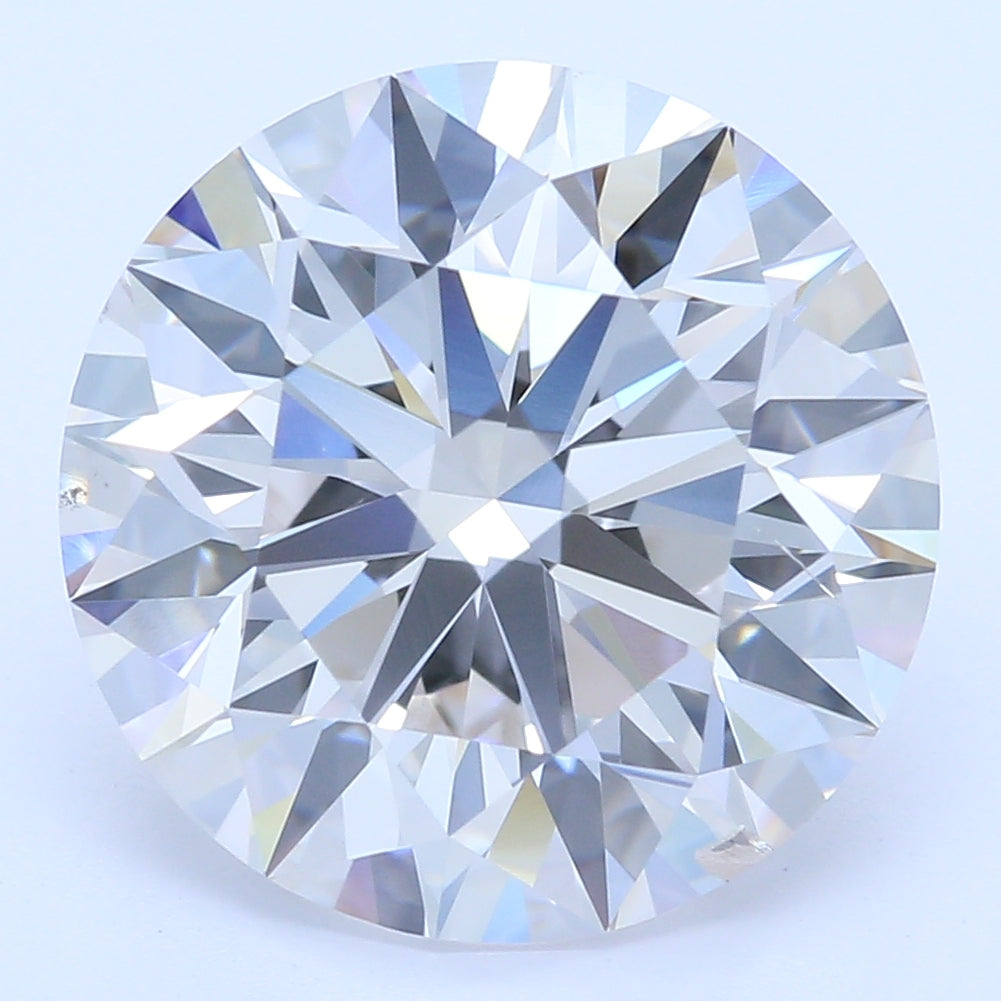Lab Grown 3.08 Ct ROUND Cut IGI Certified CVD Diamond H Color SI1 Clarity