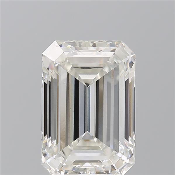 Lab Grown 3.64 Ct EMERALD Cut IGI Certified CVD Diamond G Color VS2 Clarity