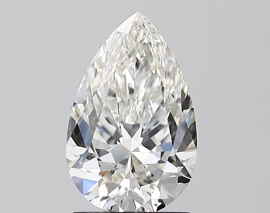 Lab Grown 1.55 Ct PEAR Cut IGI Certified CVD Diamond H Color VS1 Clarity