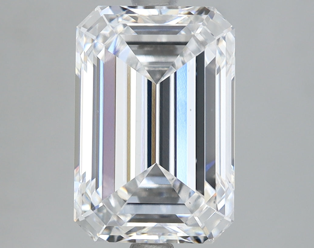 Lab Grown 3.30 Ct EMERALD Cut IGI Certified CVD Diamond E Color VS1 Clarity
