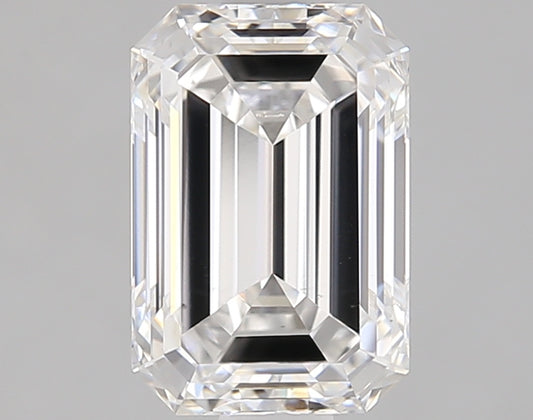 Lab Grown 1.10 Ct EMERALD Cut IGI Certified CVD Diamond F Color VS2 Clarity