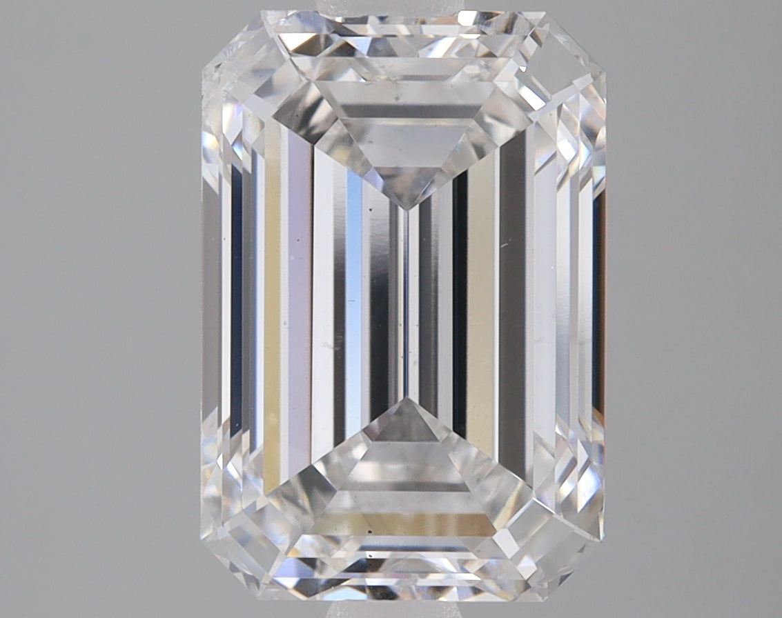 Lab Grown 3.02 Ct EMERALD Cut IGI Certified CVD Diamond F Color SI1 Clarity