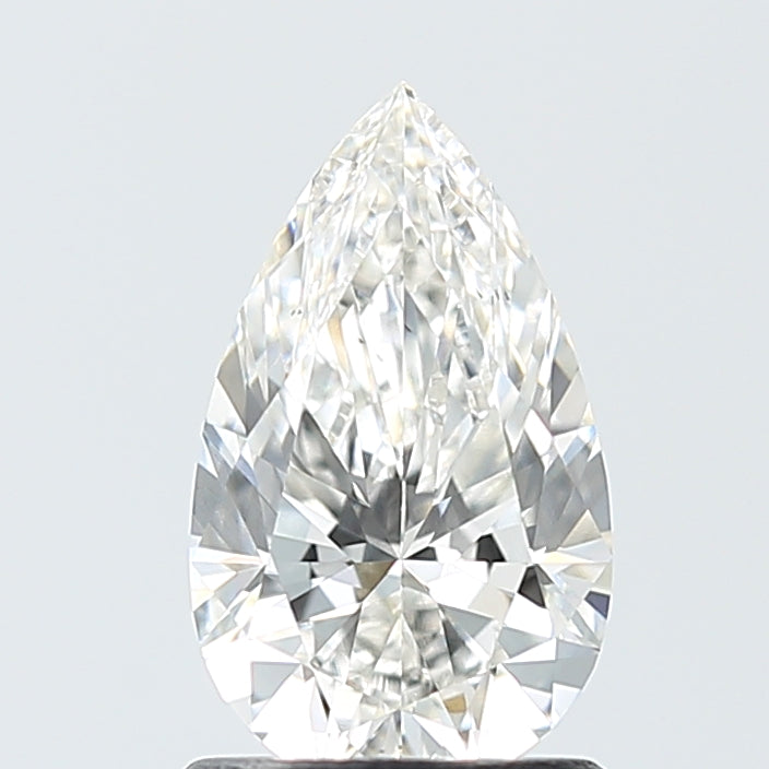 Lab Grown 1.18 Ct PEAR Cut IGI Certified CVD Diamond G Color VS2 Clarity