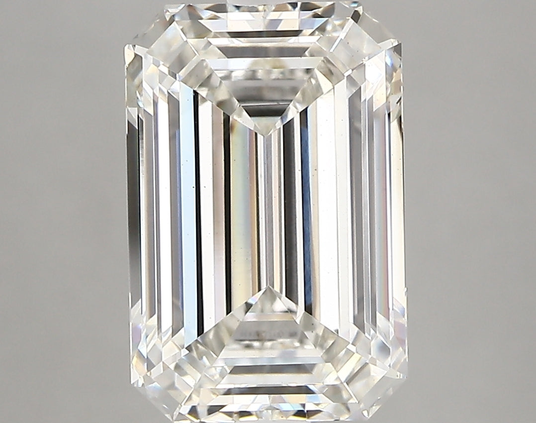 Lab Grown 4.76 Ct EMERALD Cut IGI Certified CVD Diamond H Color VS1 Clarity