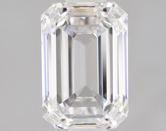 Lab Grown 1.02 Ct EMERALD Cut IGI Certified CVD Diamond F Color VS2 Clarity