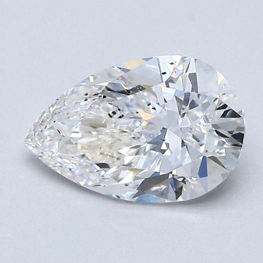 Lab Grown 1.01 Ct PEAR Cut IGI Certified CVD Diamond E Color SI2 Clarity