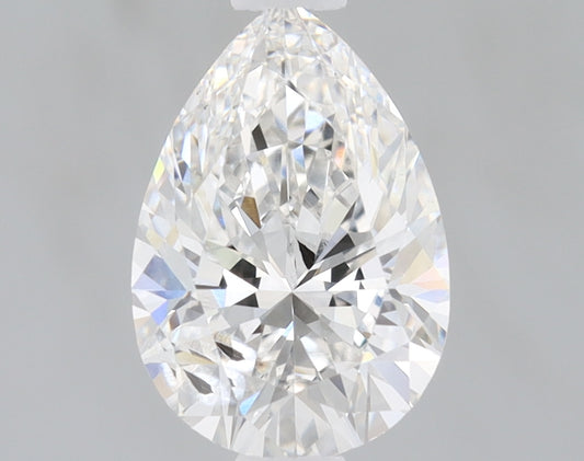 Lab Grown 1.01 Ct PEAR Cut IGI Certified CVD Diamond F Color SI2 Clarity